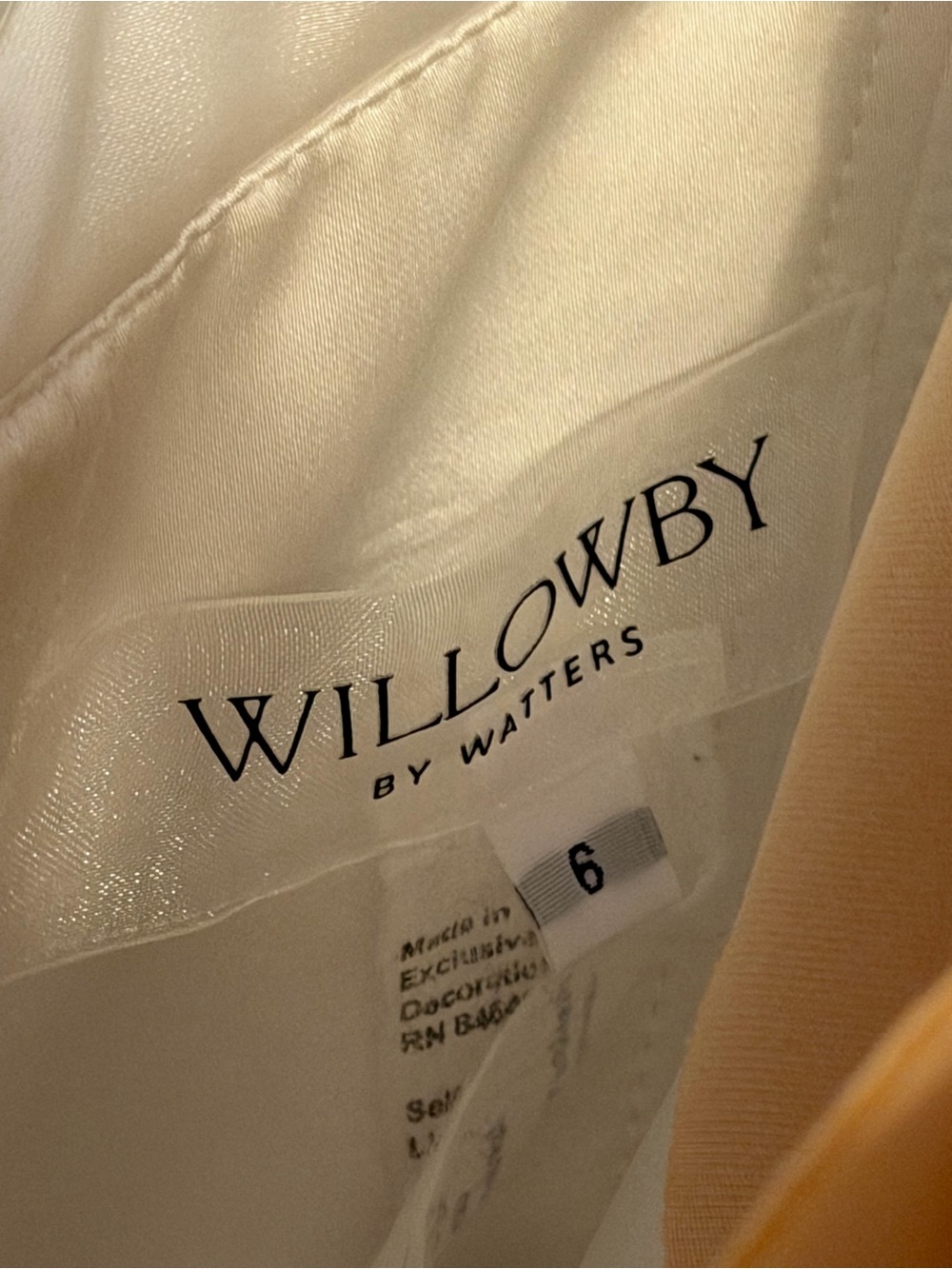 Willowby by Watters Cream Wedding Dress - Elegant Bridal Gown